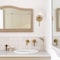 Designers Fountain Haven 7 in. 1-Light Old Satin Brass Wall Sconce Light with Clear Rippled Glass Shades for Bathrooms D309M-WS-OSB - alternate 7